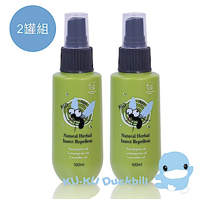 KU.KU酷咕鴨-精油防蚊噴霧100ml(2入組)