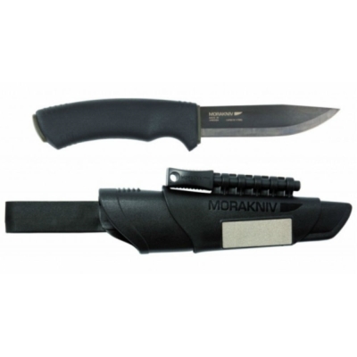 MORAKNIV BUSHCRAFT SURVIVAL 高碳鋼野外求生軍用直刀 黑