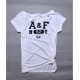 A&F Abercrombie & Fitch 經典縫布設計 寬鬆圓領短T-白 product thumbnail 1