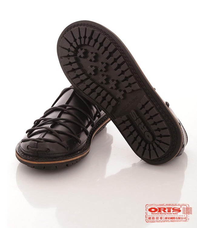 ORIS 女款 美式風格 蟑螂鞋 純牛皮手工休閒鞋~黑74301