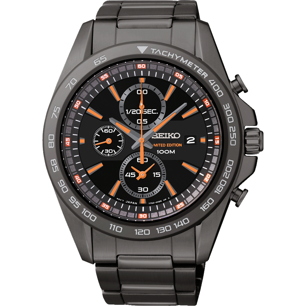 SEIKO Criteria 爭鋒相對限量三眼計時腕錶(SNDF81P1)-IP黑/44mm