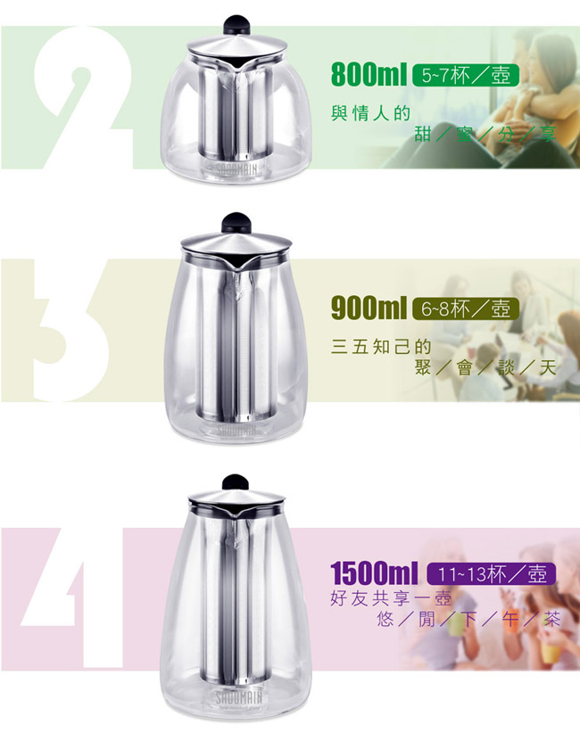 仙德曼 SADOMAIN直火花茶壺－900ML