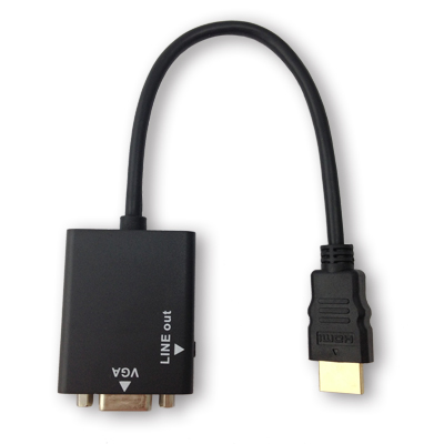 Bravo-u HDMI to VGA+Audio音源孔免電源轉換線 附音源線