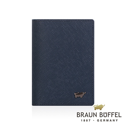 BRAUN BUFFEL - RUFINO-C洛非諾III系列4卡名片夾 - 午夜藍