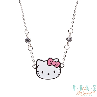 甜蜜約定 HelloKitty x LINE 明星kitty白鋼/琺瑯項鍊