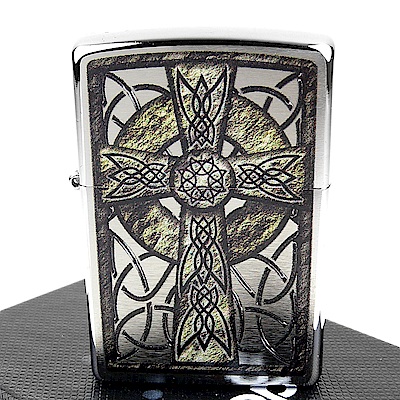 ZIPPO 美系~Celtic Cross-凱爾特十字圖案打火機