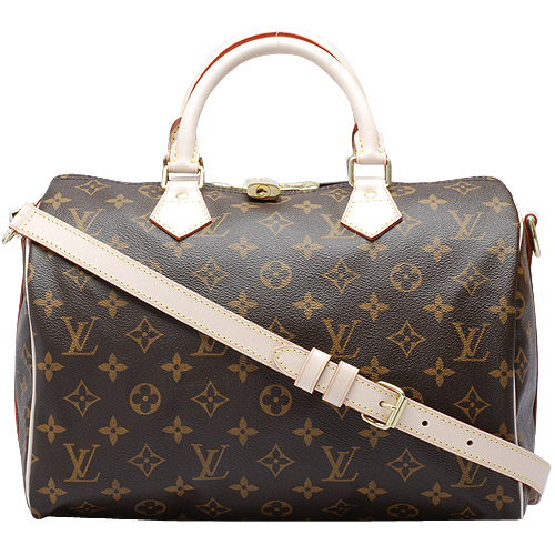 LV M41112 經典Monogram SPEEDY 30 手提/斜背波士頓包