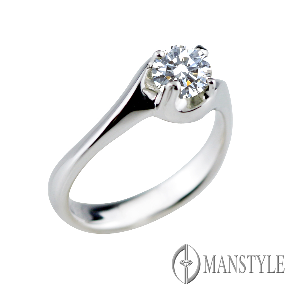 MANSTYLE「愛的光環」0.30ct 八心八箭鑽戒