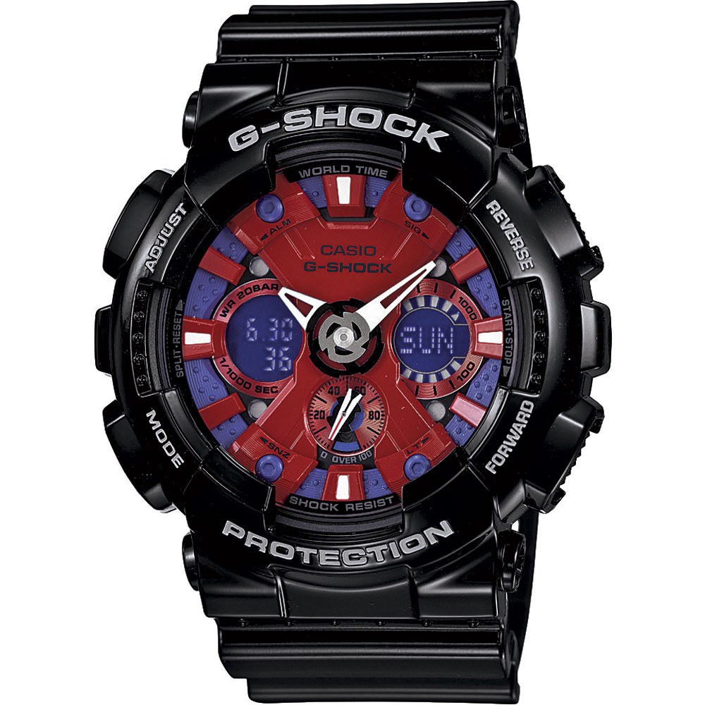 G-SHOCK X-MAN 抗磁異種概念運動錶-黑/紅/55mm