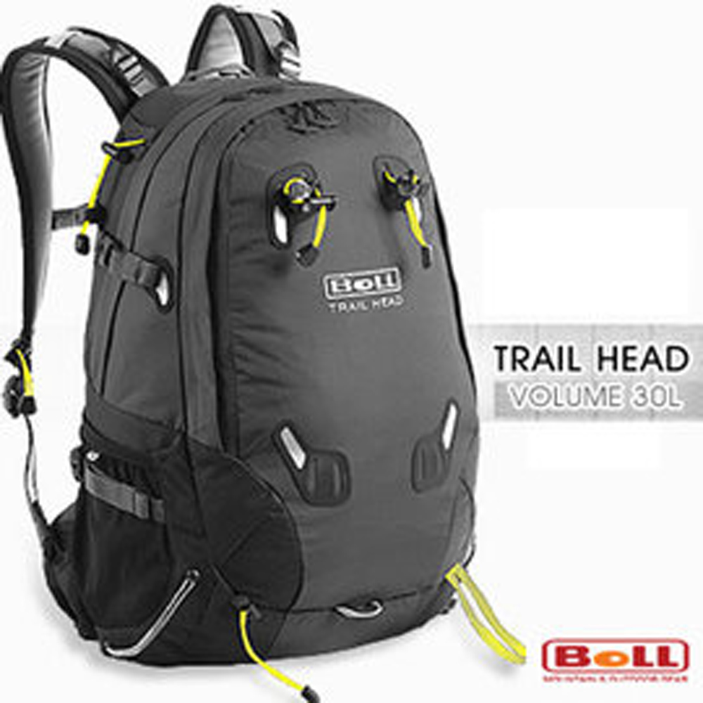 【捷克 BOLL】新 Trail Head 30L 輕量健行登山背包_黑/煤黑