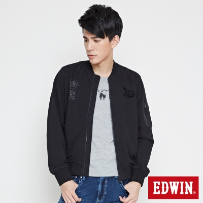 EDWIN MA1純棉飛行外套-男-黑色