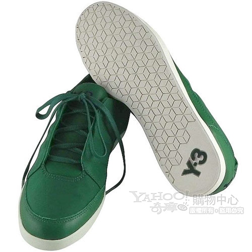 Y-3山本耀司 綠色短筒經典三線休閒鞋