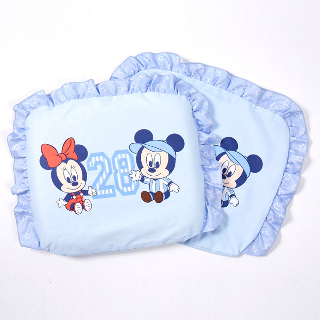 迪士尼 Disney 運動米奇乳膠圓枕(藍)