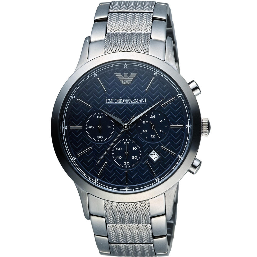 EMPORIO ARMANI 紳士時尚質感腕錶(AR2505 