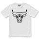 NBA-芝加哥公牛隊單色印花短袖T恤-白(男) product thumbnail 1