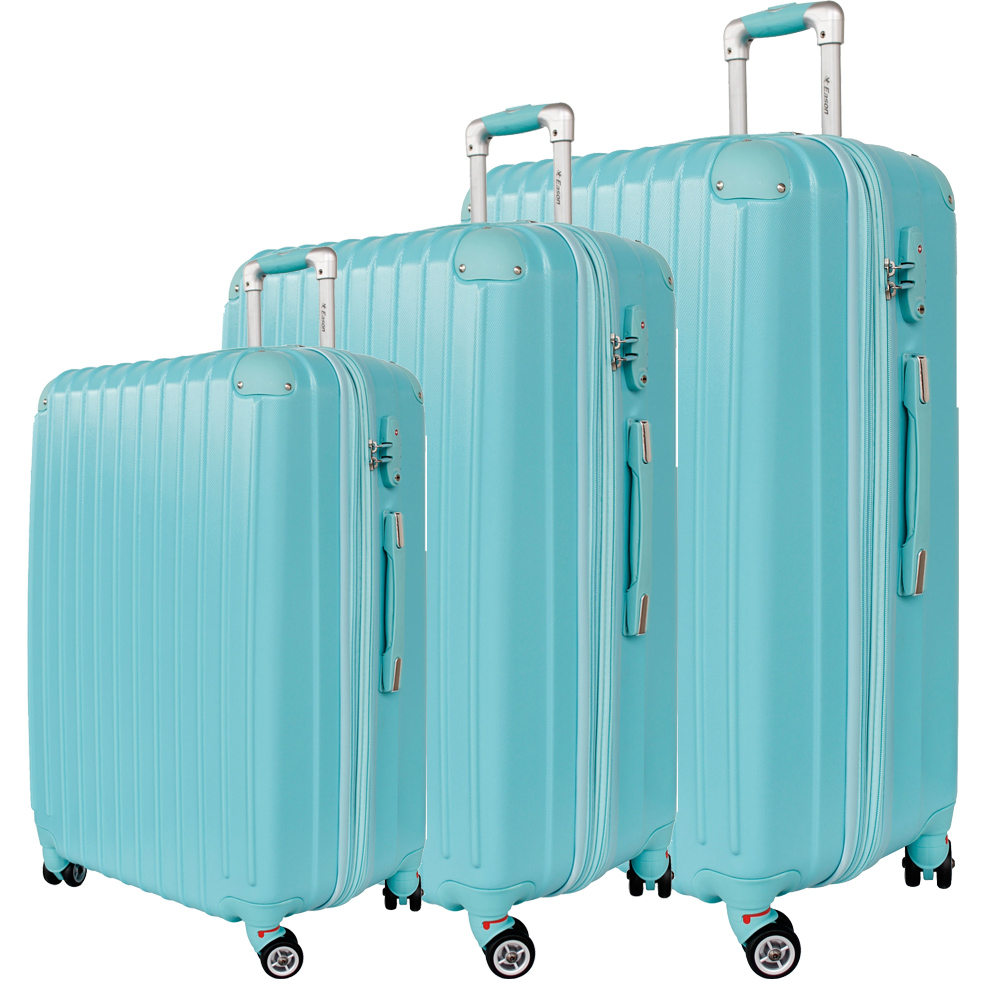YC Eason 皇家系列三件組ABS可加大海關鎖款行李箱 藍