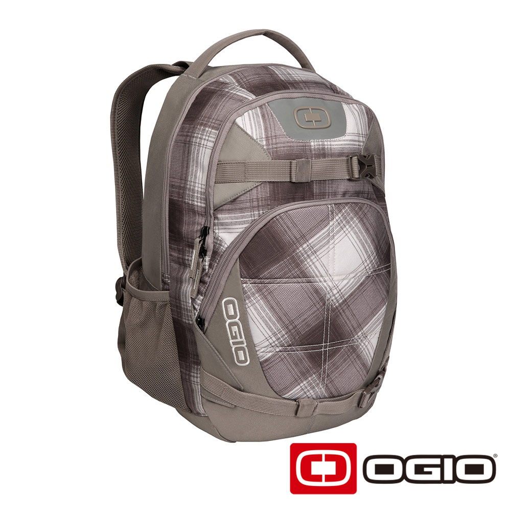 OGIO REBEL 15 吋 背叛者電腦後背包-棕白格紋