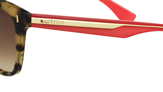 FENDI 時尚造型太陽眼鏡 (琥珀色)FF0086FS