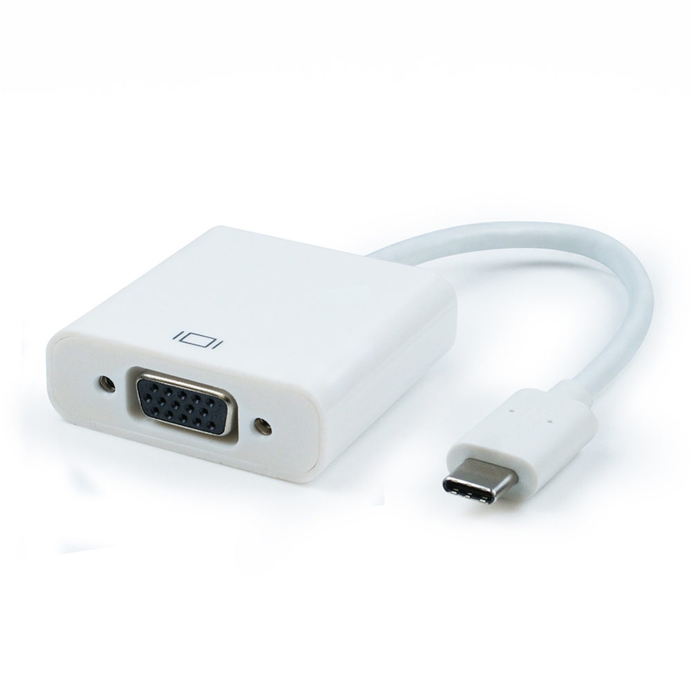 USB 3.1 Type-C 轉 VGA母 高畫質影像轉接線