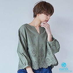 earth music 扇形刺繡下