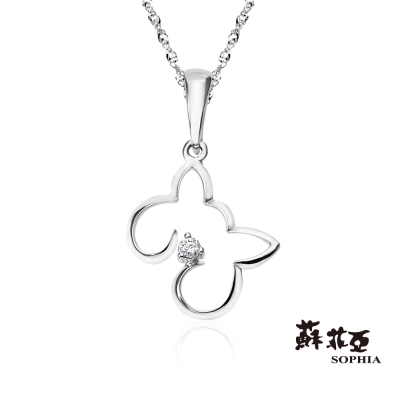 蘇菲亞SOPHIA 鑽石項鍊 - sweet heart系列花型鑽鍊