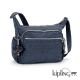 Kipling 斜背包 藍黑素面-中 product thumbnail 1