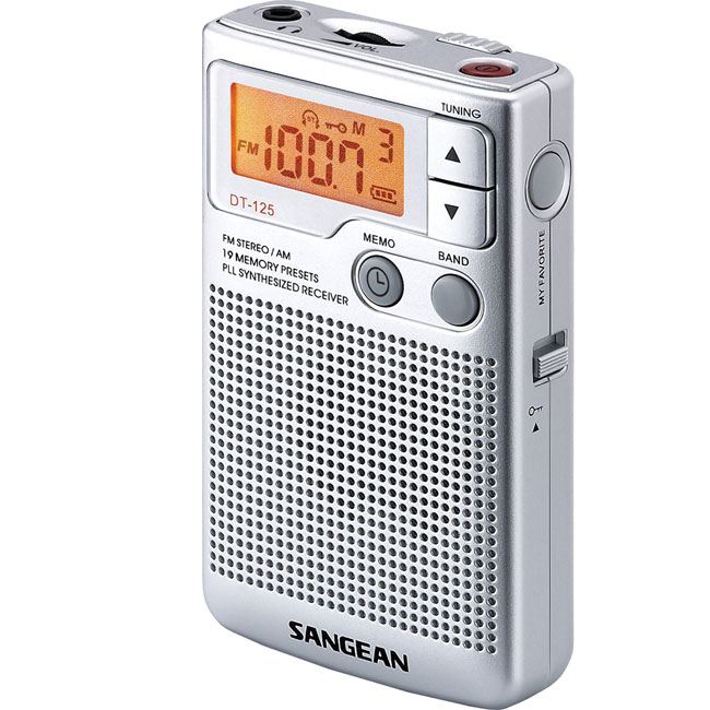SANGEAN AM/FM口袋型收音機 (DT-125)