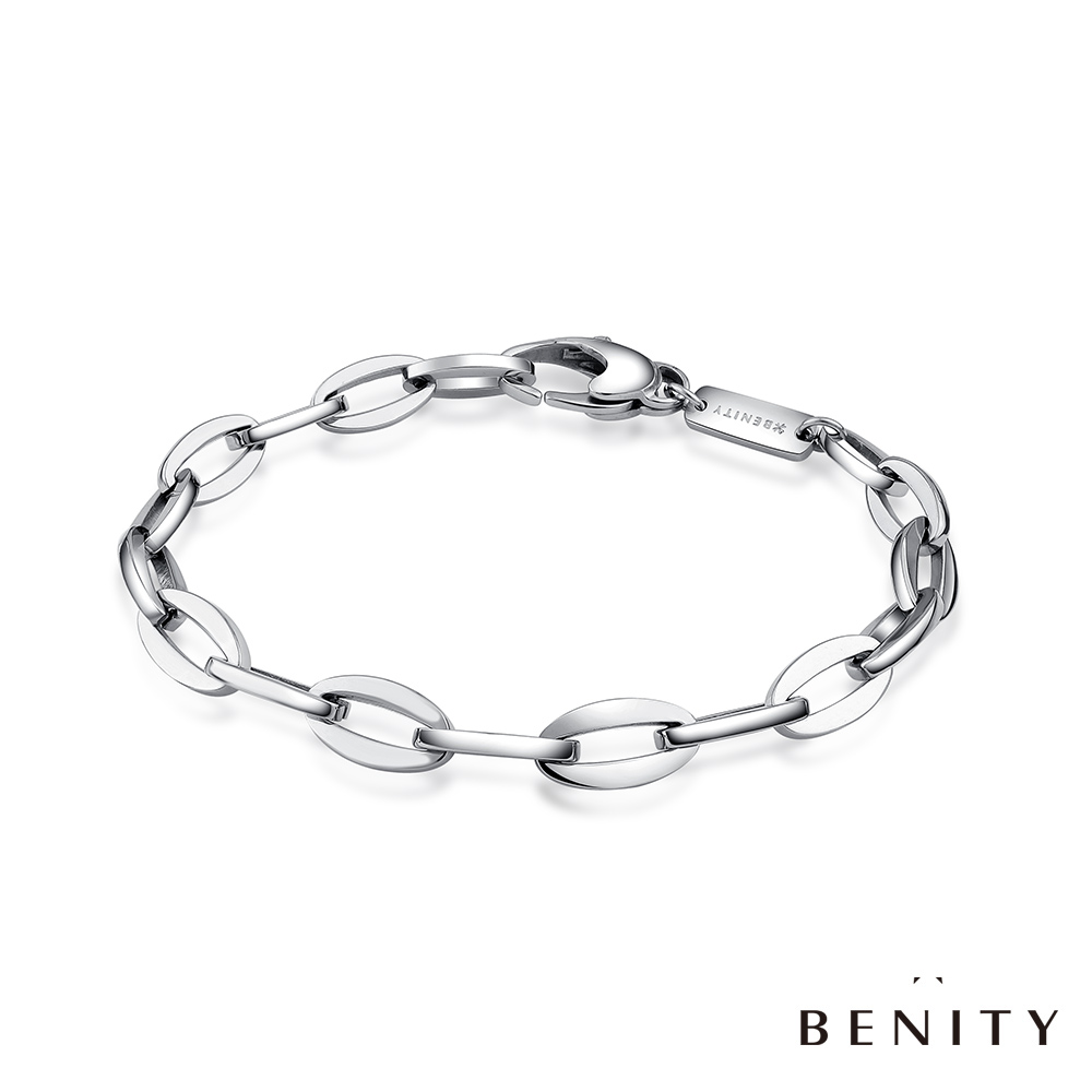 BENITY 練愛 個性風 鎖鏈設計 316白鋼/西德鋼 情侶款 女手鍊