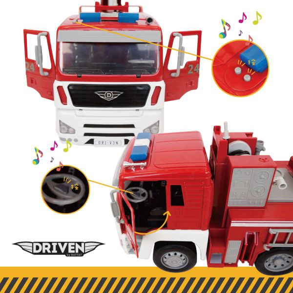 美國【B.Toys】巨無霸消防車_Driven系列(4Y+)
