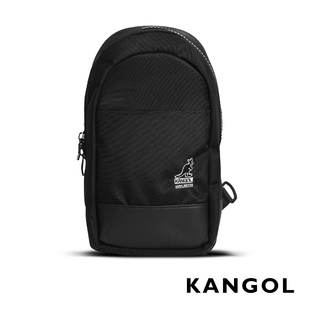 KANGOL 韓國經典單肩休閒包/學生包/情侶包-黑