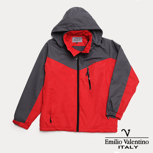 Emilio Valentino 范倫提諾防風刷毛外套-紅