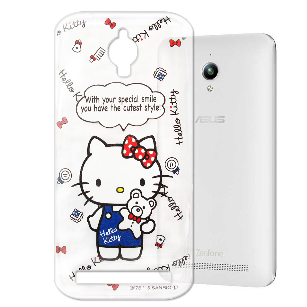 Hello Kitty Asus Zenfone GO 透明軟式手機殼 公仔款