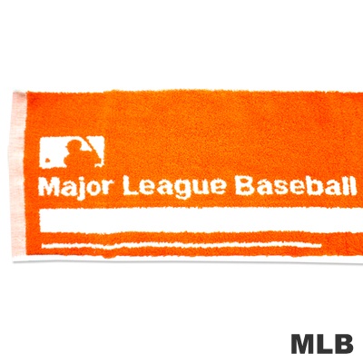 MLB-巴爾的摩金鶯隊橫式文字款運動長巾-桔色