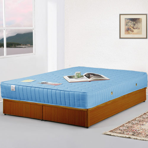 Homelike 麗緻床架+獨立筒床墊-雙人5尺(四色可選)