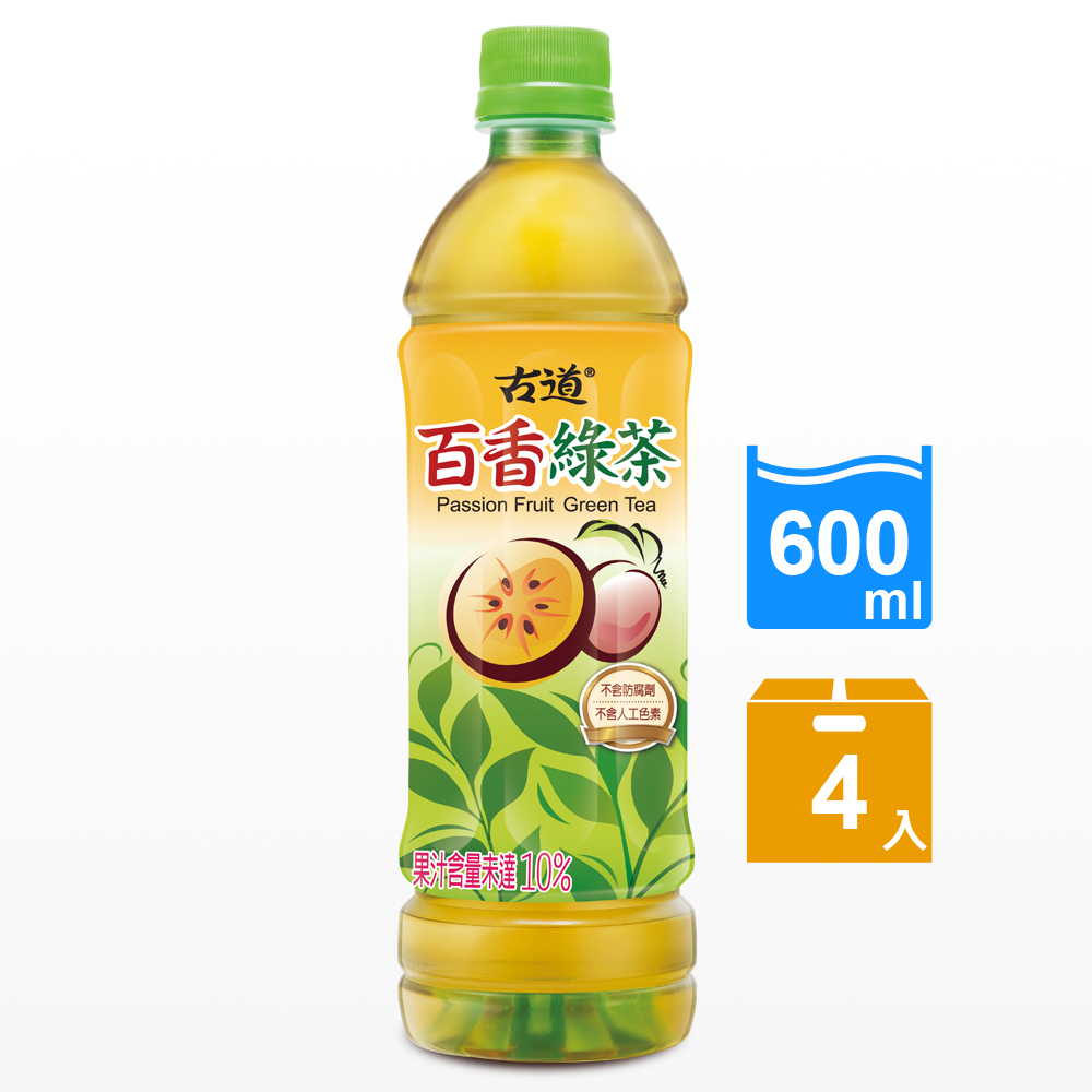 古道 百香綠茶(600mlx4瓶)