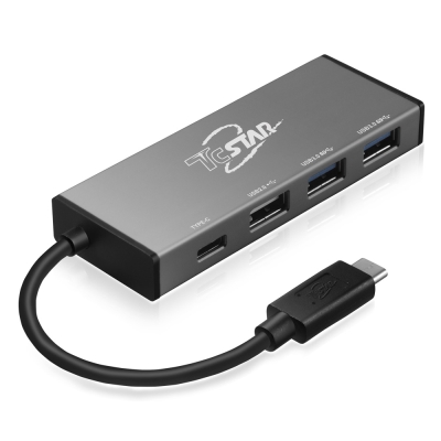 TCSTAR TYPE-C轉USB2.0/USB3.0HUB及USB-C轉接器帶電源孔