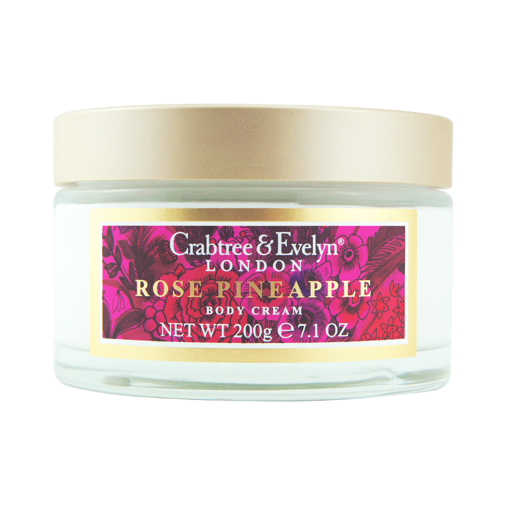 (即期品)Crabtree & Evelyn瑰珀翠 玫瑰菠蘿蜜滋養體霜200g(至201905