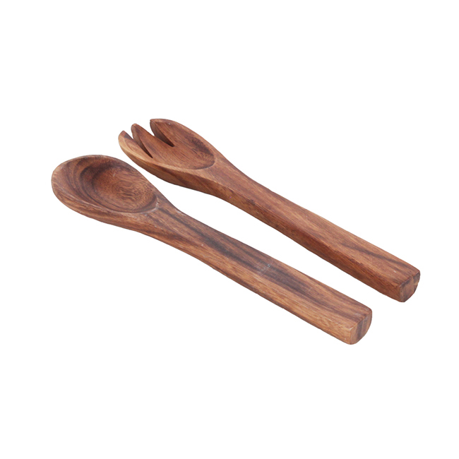 WOOD CRAFT 沉穩木質餐具組-湯匙+叉子各一