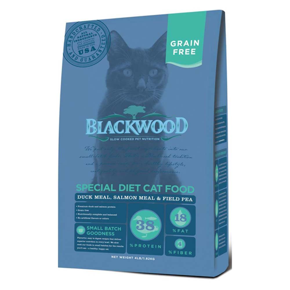 Blackwood柏萊富 特調無穀全齡貓(鴨肉+鮭魚+碗豆)13.2磅 2包