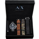 A│X Armani Exchange 重裝軍式風格計時套錶組-黑/48mm product thumbnail 1