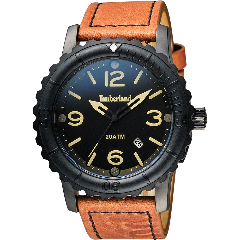 Timberland Cranston 極限玩家特別版套錶-黑x咖啡/48mm