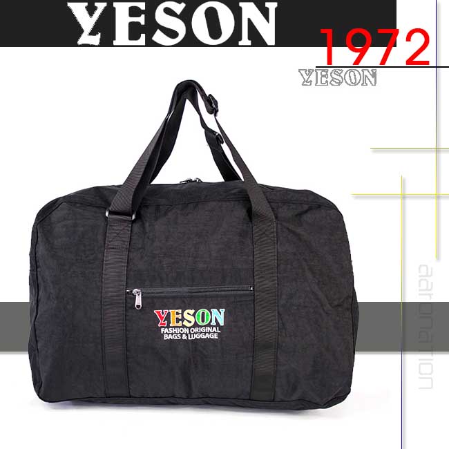 YESON - 大容量側肩手提旅行袋-MG-52922-黑