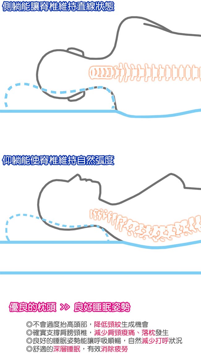 BUTTERFLY 透氣護頸冷凝膠人體工學記憶枕 一入