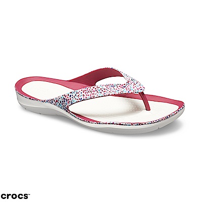 Crocs 卡駱馳 (女鞋) 女士激浪繽紛人字拖 205365-96R