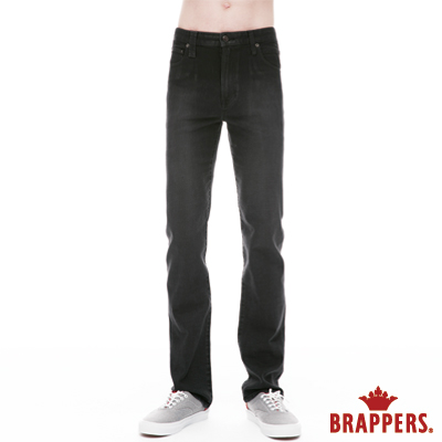 BRAPPERS 男款 HG紳士版系列-高腰彈性直筒褲-黑