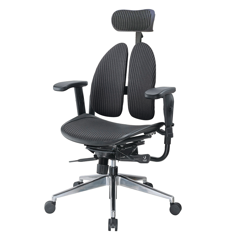 Boden-德國專利雙背多機能網布電腦椅/辦公椅/主管椅/電競椅-70x70x110 