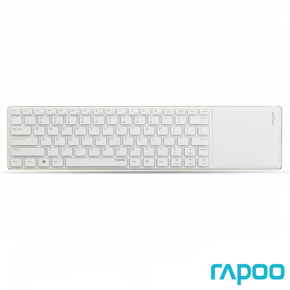 Rapoo 雷柏 E6700 藍牙超薄觸控式鍵盤-金