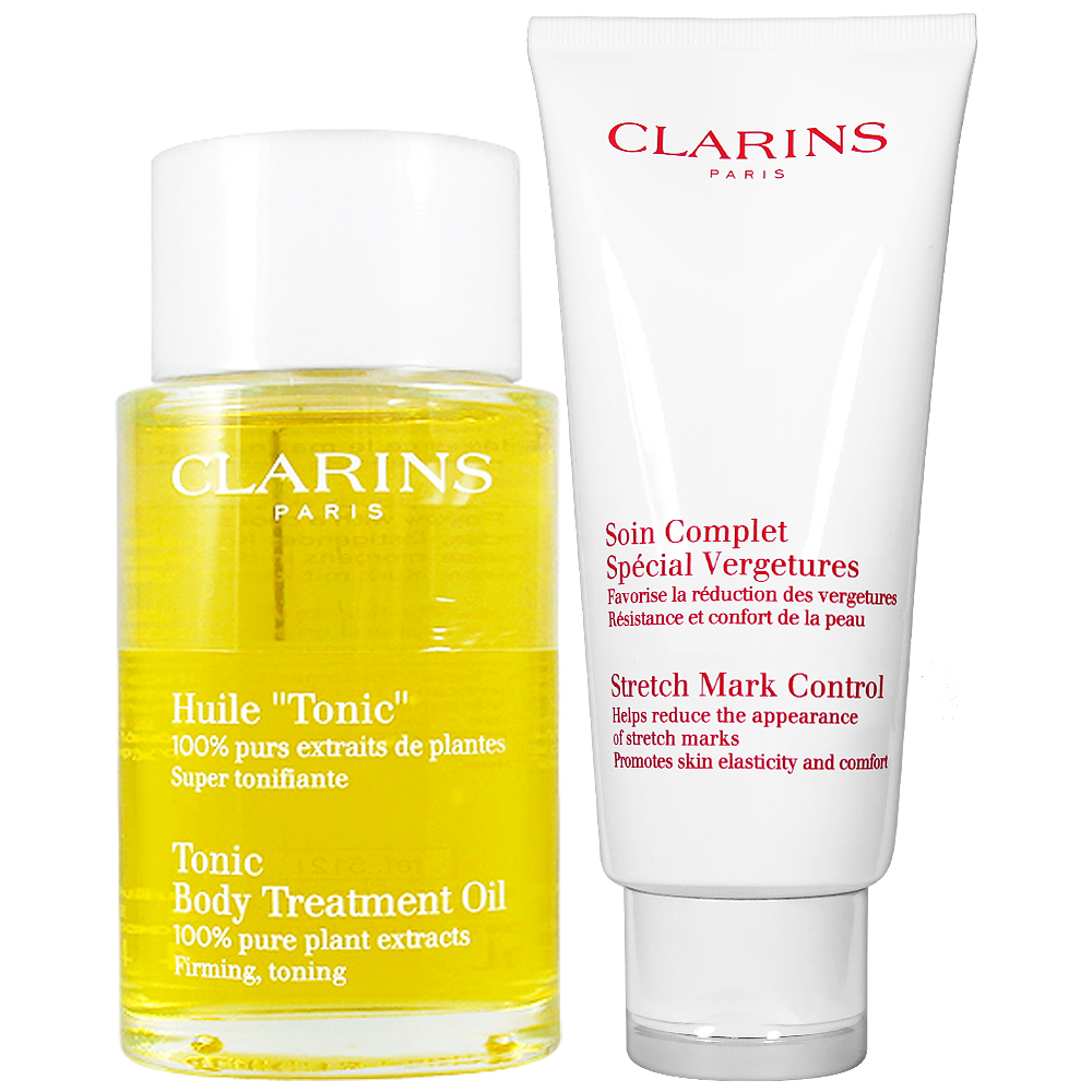 CLARINS 克蘭詩 身體調和護理油(100ml)+宛若新生除紋霜(200ml)