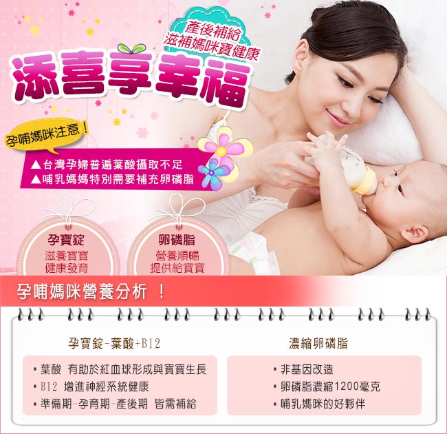 NOW健而婷 孕媽咪套組(孕寶錠-葉酸B12+卵磷脂)