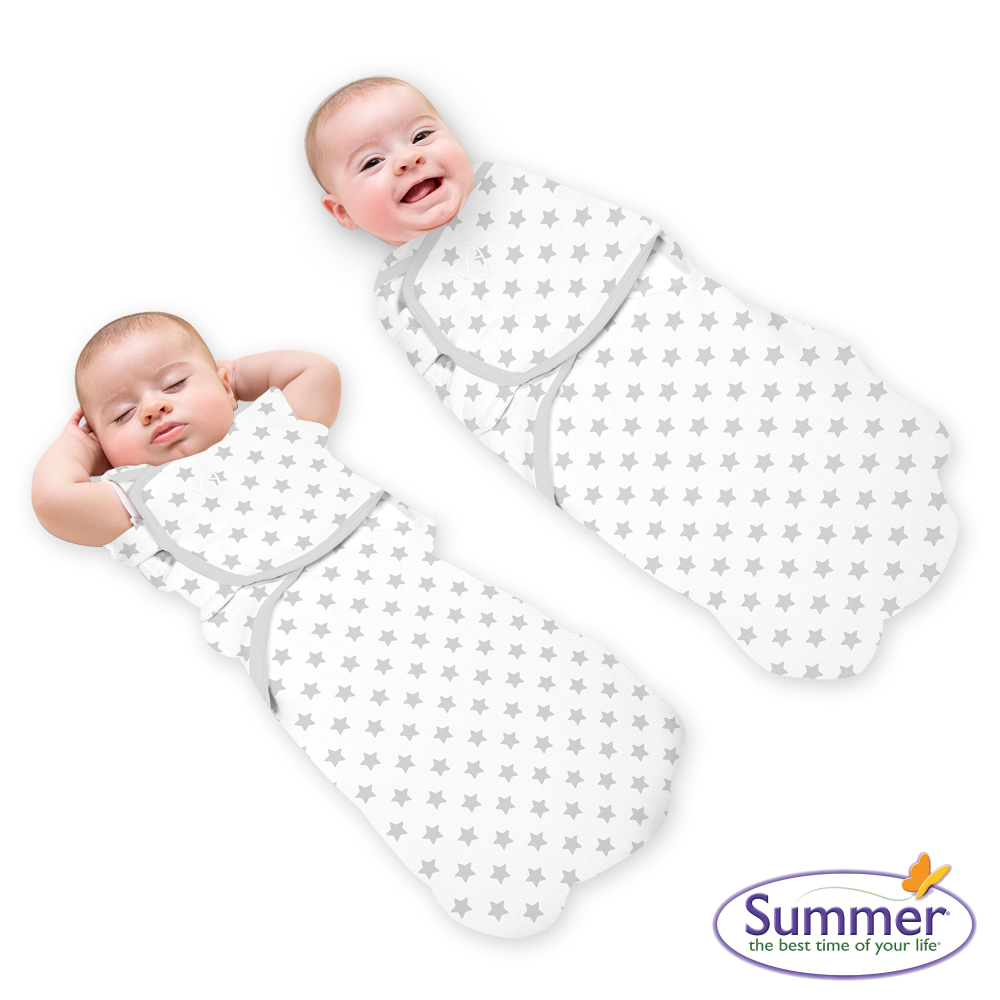 美國 Summer Infant 2合1 聰明懶人育兒包巾睡袋 - 浪漫星